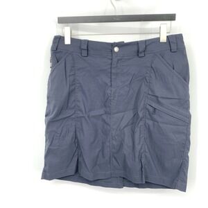 Duluth Women Size 16 XL Skort Mini Skirt Shorts Liner Blue Nylon Stretch